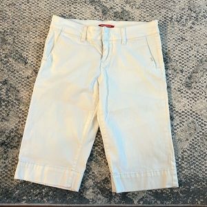 Unionbay Bermuda Shorts Sz3 Stretch Cream colored missing inside button corduroy